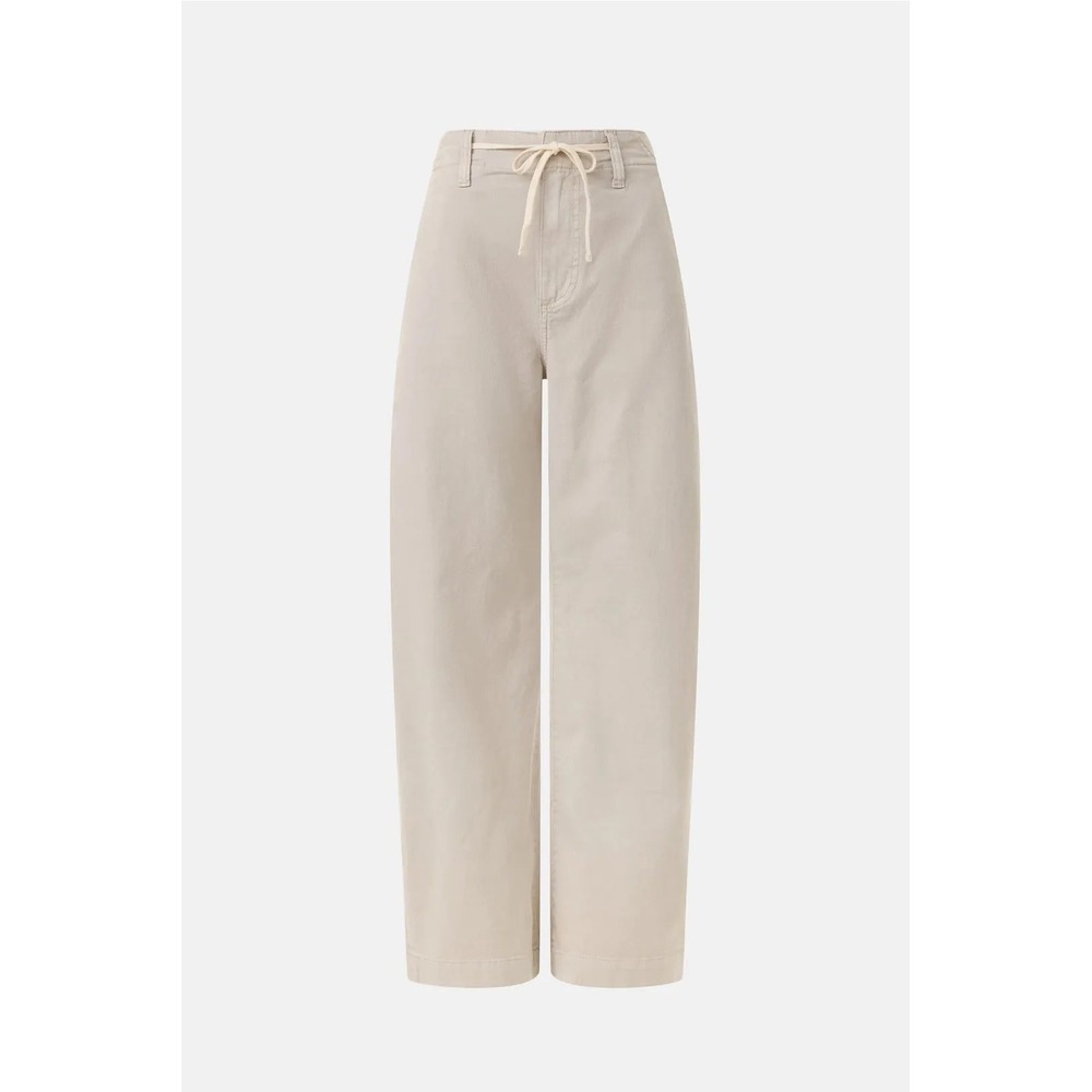PAIGE Women's Arellia Ankle Barrel Leg Pant Quartz Sand 25 Modern Effortless